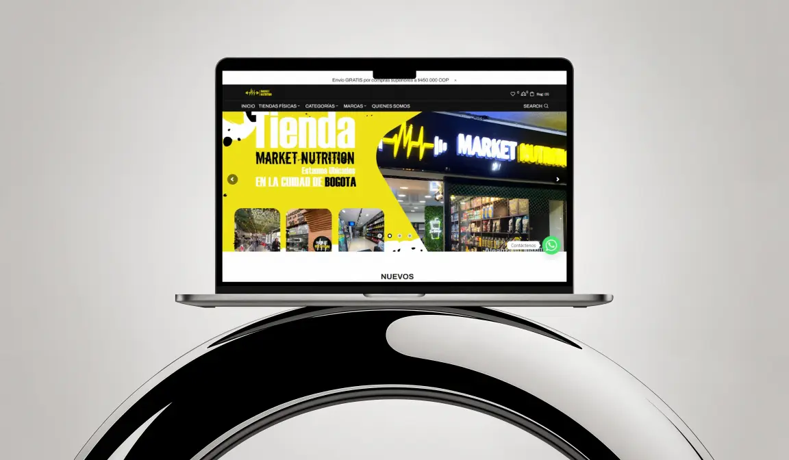 Logo Market Nutrition por Responsive Disign