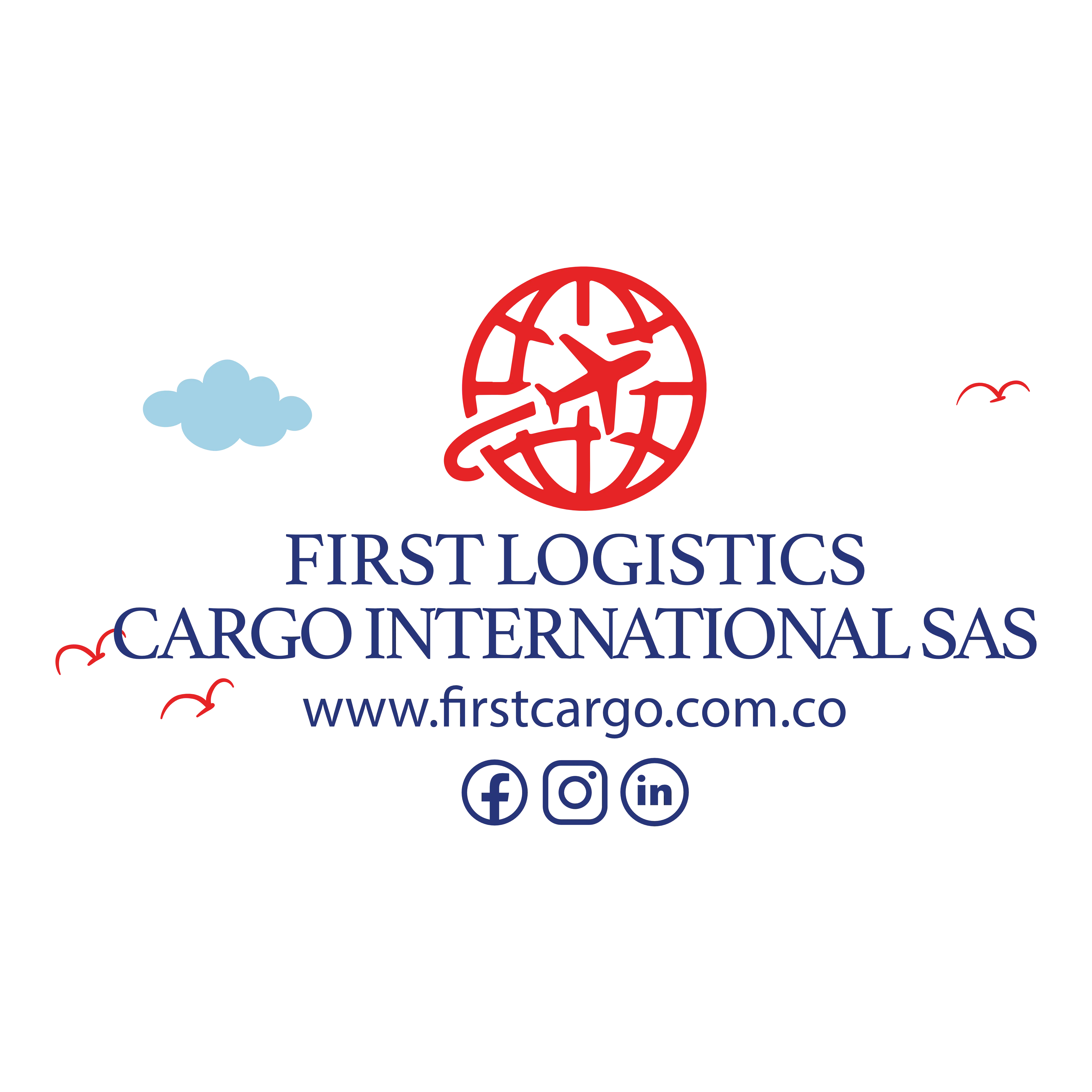 Logo First Logistcs Cargo internatinal S.A.S por Responsive Disign